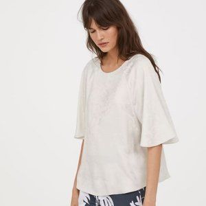 BOGO Anna Glover x H&M Ivory Floral Patterned Blouse 4